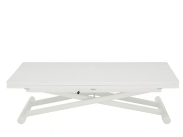 BRUNCH - Height-adjustable low rectangular steel and wood coffee table by Ligne Roset - view 2